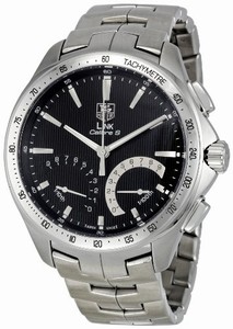 TAG Heuer Hybrid Quartz Automatic Chronograph Link Watch #CAT7010.BA0952 (Men Watch)