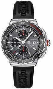 TAG Heuer Grey Dial Rubber Band Watch #CAU2011.FT8012 (Men Watch)