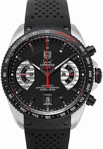 TAG Heuer Grand Carrera Calibre 17 RS Chronograph Black Rubber Watch #CAV511C.FT6016 (Men Watch)
