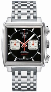 TAG Heuer Monoco Automatic Chronograph Stainless Steel Bracelet Watch #CAW2114.BA0780 (Men Watch)