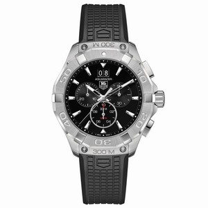 TAG Heuer Aquaracer Quartz Chronograph Date Black Rubber Watch# CAY1110.FT6041 (Men Watch)
