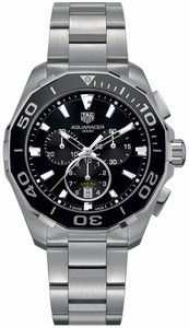 TAG Heuer Aquaracer Quartz Chronograph Date Stainless Steel Watch# CAY111A.BA0927 (Men Watch)