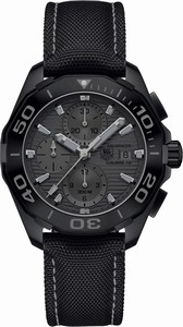 TAG Heuer Aquaracer Automatic Chronograph Date Black Nylon Watch# CAY218B.FC6370 (Men Watch)