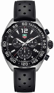 TAG Heuer Formula 1 Quartz Chronograph Date Black Rubber Watch# CAZ1010.FT8024 (Men Watch)