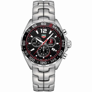 TAG Heuer Formula 1 Chronograph Date Stainless Steel Senna Special Edition Watch# CAZ1015.BA0883 (Men Watch)