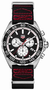 TAG Heuer Formula 1 Quartz Chronograph Date Black Textile Strap Watch# CAZ101E.FC8228 (Men Watch)