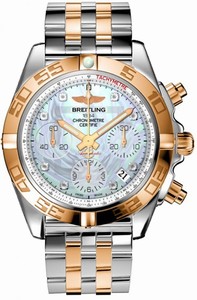 Breitling Swiss automatic Dial color white-mother-of-pearl-diamond Watch # CB014012/A723-378C (Men Watch)