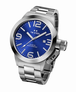 TW Steel Blue Dial Stainless Steel Watch #CB12 (Women Watch)