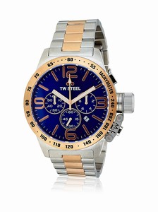 TW Steel Canteen Quartz Chronograph Date Two Tone Stainless Steel Watch# CB144 (Men Watch)