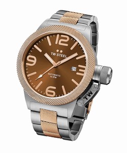 TW Steel Brown Dial Stainless Steel Band Watch #CB156 (Men Watch)