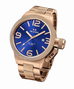 TW Steel Blue Dial Stainless Steel Band Watch #CB186 (Men Watch)