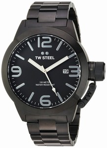 TW Steel Black Dial Stainless Steel Band Watch #CB212 (Men Watch)