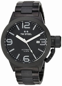 TW Steel Black Dial Stainless Steel Band Watch #CB215 (Men Watch)