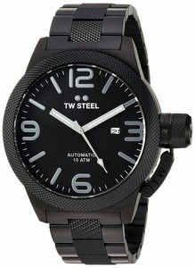 TW Steel Black Dial Stainless Steel Band Watch #CB216 (Men Watch)