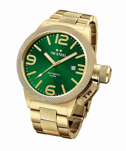 TW Steel Green Dial Stainless Steel Band Watch #CB226 (Men Watch)