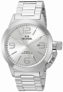 TW Steel Grey Dial Stainless Steel Plated Watch #CB400 (Men Watch)