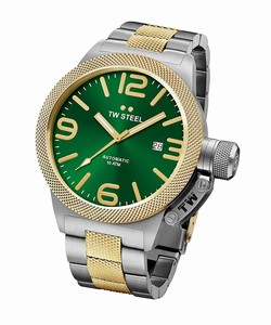 TW Steel Green Dial Stainless Steel Gold Plated Watch #CB65 (Women Watch)