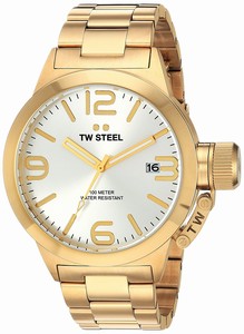 TW Steel Silver Dial Stainless Steel Band Watch #CB81 (Men Watch)