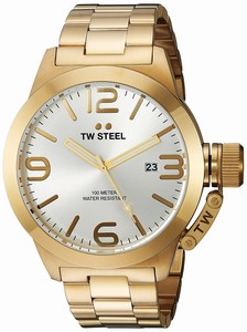 TW Steel Silver Dial Stainless Steel Band Watch #CB82 (Men Watch)