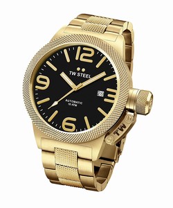 TW Steel Black Dial Gold Watch #CB96 (Women Watch)