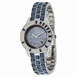 Christian Dior Blue Dial Stainless Steel Band Watch #CD11311GM001 (Women Watch)
