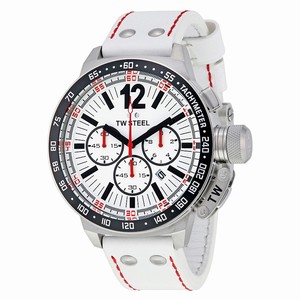 TW Steel White Quartz Watch #CE1014R (Men Watch)
