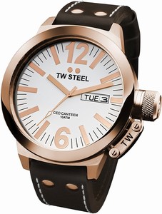 TW Steel White Dial Stainless Steel Band Watch #CE1017 (Men Watch)