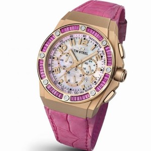 Tw Steel Quartz Chronograph Gold Tone 44mm CEO Tech Watch #CE4006 (Women Watch)