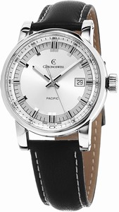ChronoSwiss Swiss Automatic Dial Color Silver Watch #CH-2883-SI2 (Men Watch)