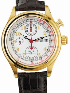 Ball Trainsmaster Doctor's Chronograph Automatic Limited Edition # CM1032D-PG-L1J-WH (Men Watch)
