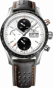 Ball Fireman Storm Chaser Pro Automatic Chronograph Leather Watch # CM3090C-L1J-WH (Men Watch)