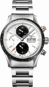 Ball Fireman Storm Chaser Pro Automatic Chronograph Day Date Stainless Steel Watch# CM3090C-S1J-WH (Men Watch)