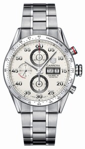 TAG Heuer Carrera Automatic Calibre 16 Chronograph Day Date Stainless Steel Watch # CV2A11.BA0796 (Men Watch)