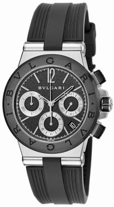 Bvlgari Quartz Dial color Black Watch # DG37BSCVDCH (Men Watch)