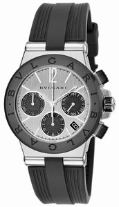 Bvlgari Swiss automatic Dial color Grey Watch # DG37C6SCVDCH (Men Watch)