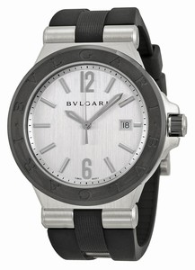 Bvlgari Automatic Dial Color Silver Watch #DG42C6SCVD (Men Watch)