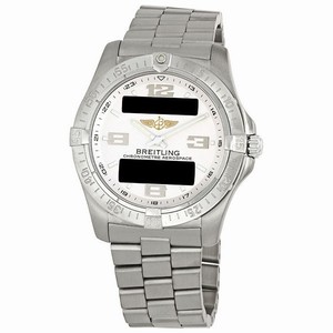 Breitling Silver Quartz Watch # E7936210-G606 (Men Watch)