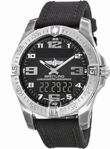 Breitling Black Battery Operated Quartz Watch # E7936310/BC27-109W (Men Watch)