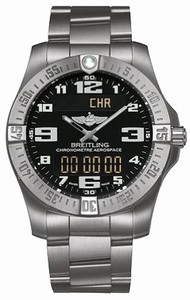 Breitling Swiss quartz Dial color Black Watch # E7936310/BC27-152E (Men Watch)