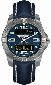 Breitling Swiss quartz Dial color Blue Watch # E7936310/C869-105X (Men Watch)