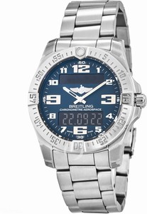 Breitling Blue Battery Operated Quartz Watch # E7936310/C869-152E (Men Watch)