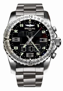 Breitling Swiss quartz Dial color Black Watch # EB501022/BD40-176E (Men Watch)