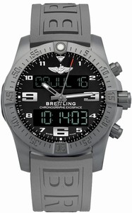 Breitling Swiss quartz Dial color Black Watch # EB5510H1/BE79-245S (Men Watch)