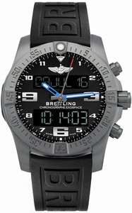 Breitling Swiss quartz Dial color Black Watch # EB5510H2/BE79-263S (Men Watch)
