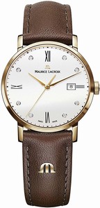 Maurice Lacroix Quartz Analog Date Brown Leather Watch # EL1084-PVP01-150-2 (Women Watch)