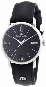 Maurice Lacroix Black Dial Stainless Steel Band Watch #EL1084-SS001-310 (Women Watch)