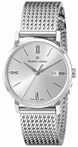 Maurice Lacroix Silver Dial Stainless Steel Band Watch #EL1084-SS002-110 (Women Watch)