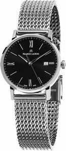 Maurice Lacroix Black Dial Stainless Steel Band Watch #EL1084-SS002-313-1 (Women Watch)
