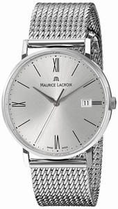 Maurice Lacroix Silver Dial Stainless Steel Band Watch #EL1087-SS002-110 (Women Watch)