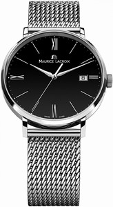 Maurice Lacroix Black Dial Stainless Steel Watch #EL1087-SS002-310-1 (Men Watch)